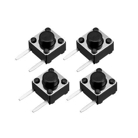 6x6x5mm Panel Micro/Small PCB Side 2PIN Tact Push Button Switch DIP 55PCS - Walmart.com ...