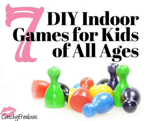 7 Fun DIY Indoor Games for Kids -CatchyFreebies