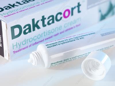 Daktacort hydrocortisone cream - Stock Image - M625/1669 - Science Photo Library