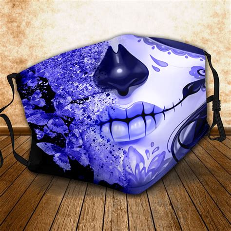Sugar Skull face mask Sugar Skull mask Halloween Face | Etsy