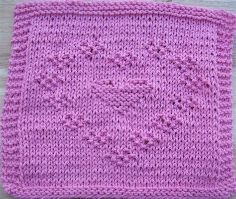 DigKnitty Designs: Heart of Hearts Knit Dishcloth Pattern | Knit dishcloth, Knit dishcloth ...