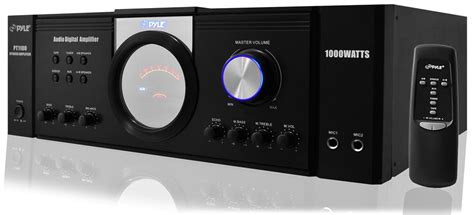 PYLE PT1100 - 4-Ch. Home Theater Power Amplifier System, Hybrid Stereo ...