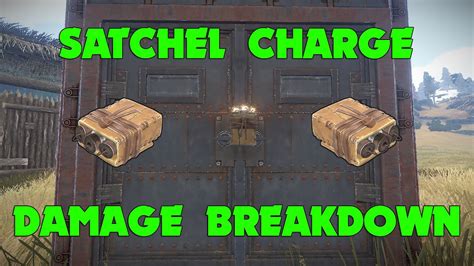 Rust - Satchel Charge Damage Breakdown - YouTube