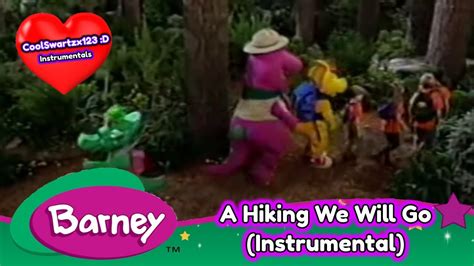 Barney: A Hiking We Will Go (Instrumental) - YouTube