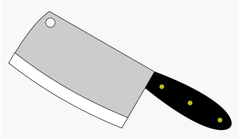 Butcher Knife Cleaver Kitchen Knives Clip Art - Meat Cleaver Clip Art, HD Png Download - kindpng