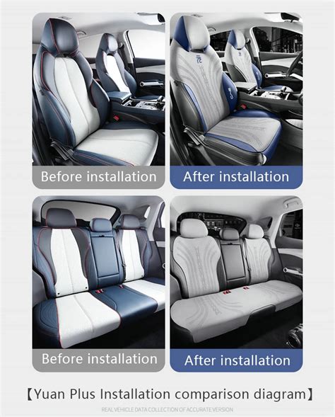 Car Seat Cover For Byd Atto 3 Yuan Plus 2022 2023 Half Pack Suede ...