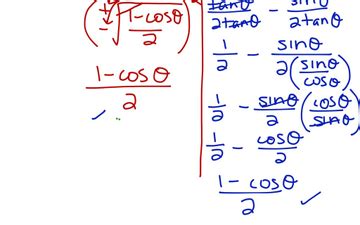 Using the Half-Angle Identities | Educreations