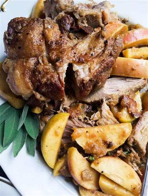 Braised Pork Roast with Apples | Peel with Zeal