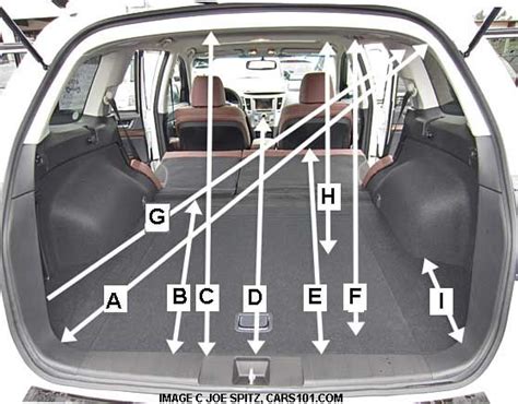 2021 Subaru Outback Cargo Dimensions