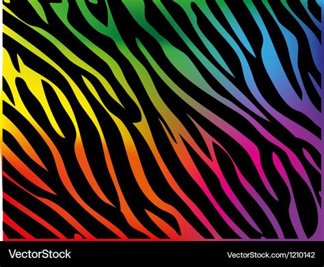 Rainbow Zebra Print Background