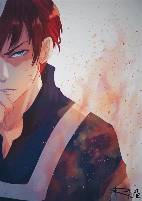 The fire side of Todoroki Shouto by xrierie on DeviantArt