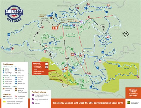 Brundage Bike Park Map - Brundage Mountain Resort