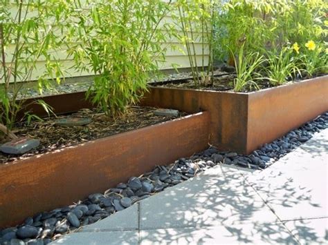 custom steel planters - Google Search | Landscape edging, Steel garden edging, Metal landscape ...