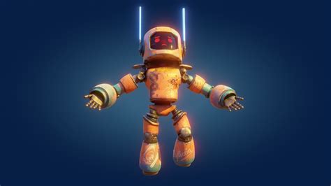 3D Post Apocalyptic Sci-Fi Robot - Game Ready Character model - TurboSquid 1742760