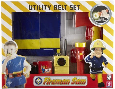 Fireman Sam Costume with Utility Belt and Accessories Ages 3 and Up ...