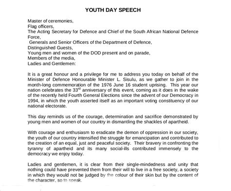 Youth Speech - 9+ Examples, Format, PDF, Tips