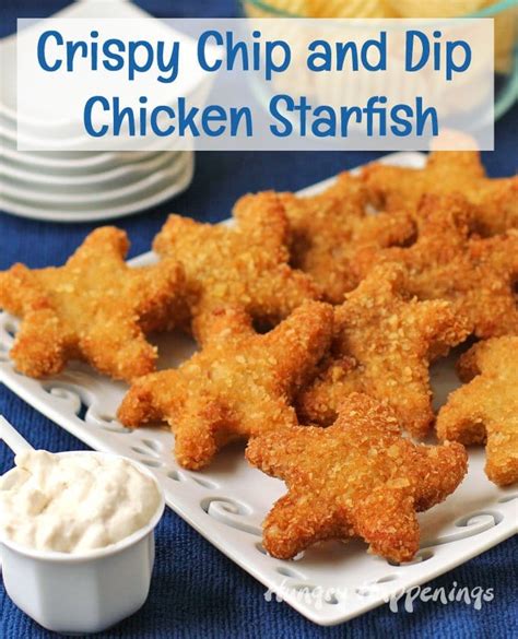 Beach Party Food Ideas featuring Chip and Dip Chicken Patty Starfish ...