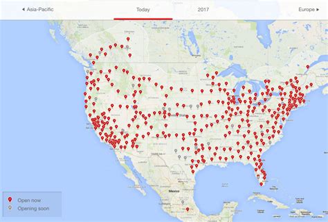 Tesla Charging Stations Locations Map