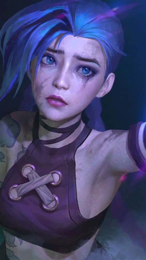 640x1136 Arcane Jinx Fan Art 4k iPhone 5,5c,5S,SE ,Ipod Touch ,HD 4k ...