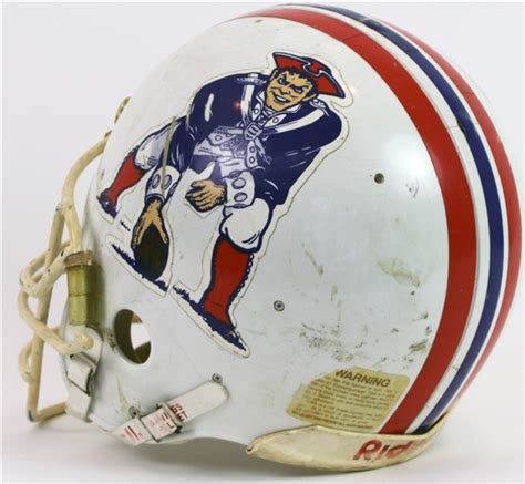 Lot Detail - 1980's New England Patriots Game Worn Football Helmet (MEARS LOA)