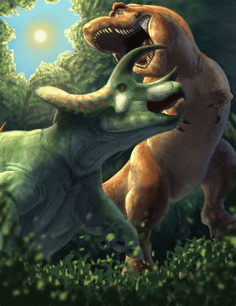 Triceratops Vs T Rex