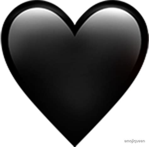 "Black Heart Emoji" Stickers by emojiqueen | Redbubble
