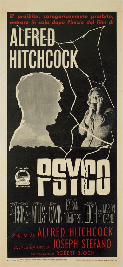 Psycho Original 1960 Italian Locandina Movie Poster - Posteritati Movie ...