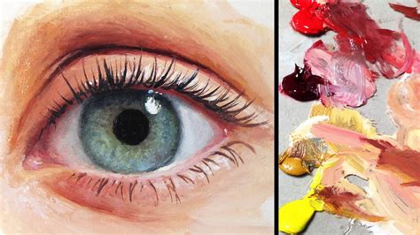 How to Paint a Realistic Eye - YouTube