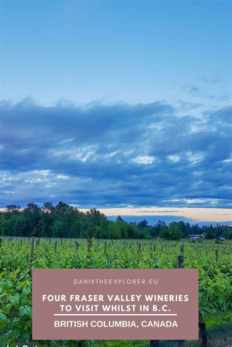 Four Fraser Valley Wineries to visit whilst in B.C. | Fraser valley, Canada travel, Canada ...