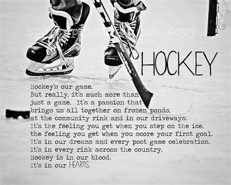 8x10 Hockey in our Hearts Print | Etsy | Hockey quotes, Hockey, Hockey ...