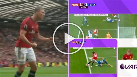 (Video) Watch: Why Rasmus Hojlund dream goal on full Man Utd debut was brutally ruled out by VAR ...