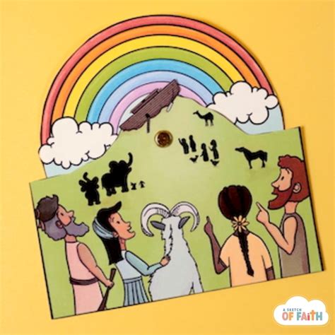 Noah’s Ark Rainbow Craft – Easy Bible Crafts for kids