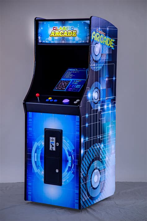 FULL-SIZED UPRIGHT ARCADE GAME FEAT. 60 CLASSIC GAMES WITH LED ...