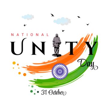 National Unity Day Of India With Sardar Patel Statue Illustration, National Unity Day, Sardar ...