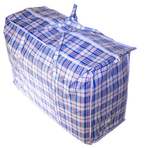 Cotton Fly Jumbo Plastic Checkered Storage Laundry Shopping Bags W ...