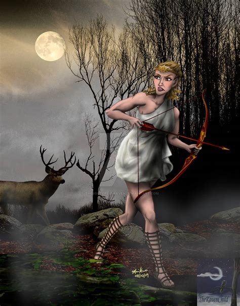 Artemis- Goddess of the Hunt by TheSorceressRaven on DeviantArt