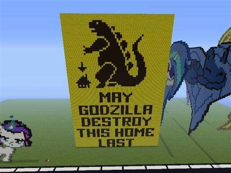 Godzilla pixel art Minecraft Pixel Art, Godzilla