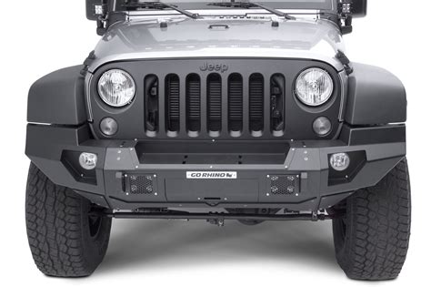 Go Rhino 230120T Front Bumper with Full End Caps for 07-18 Jeep ...