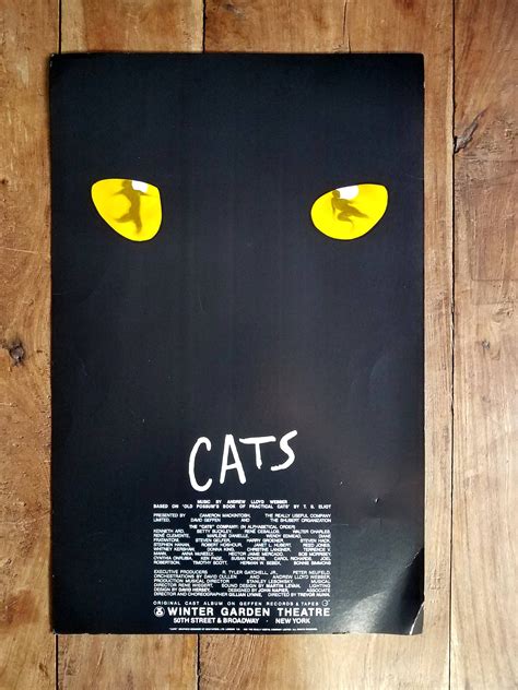 Cats The Musical Poster Winter Garden Theater Poster Cats