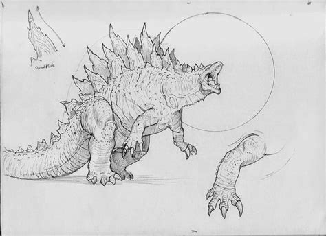 CTN Godzilla Sketches | Sketches, Kaiju monsters, Kaiju art