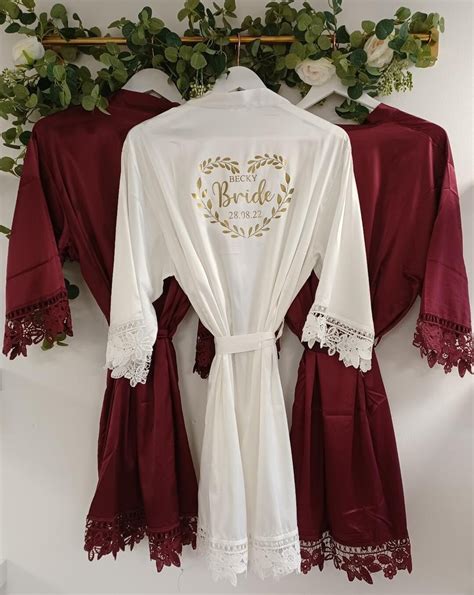 Personalised Bridal Robes, Wedding Robes, Bridesmaid Proposal, Bride Robe, Gifts for the Bride ...