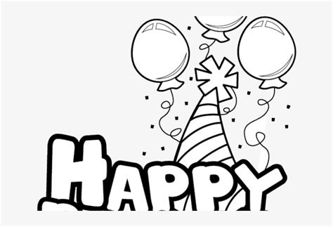 Free Happy Birthday Clipart - Black And White Happy Birthday Clipart ...