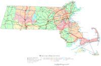 Massachusetts Elevation Map