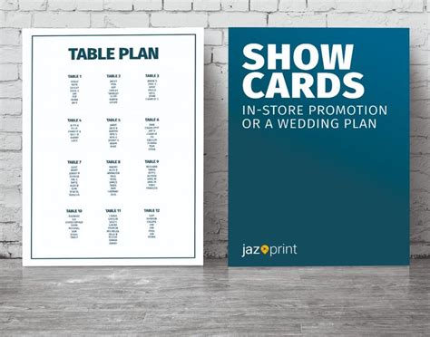 Show Card Display Board - Jaz Print