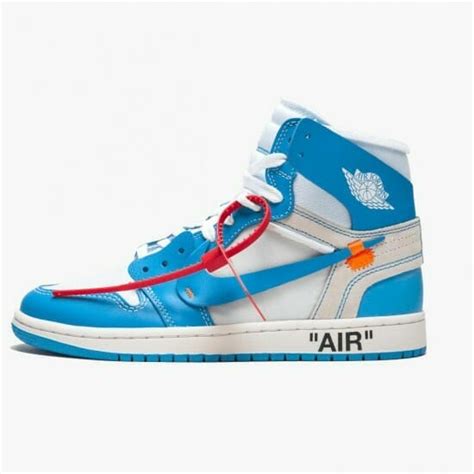 Air Jordan 1 Retro High Off-White University Blue - Top Smart Design