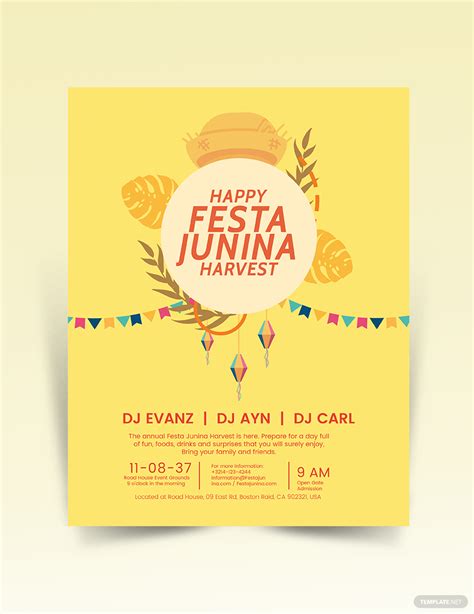 Festa Junina Harvest Flyer Template #AD, , #Sponsored, #Junina, #Festa, #Harvest, #Template, # ...
