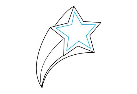 How To Draw Shooting Star Drawing - Clip Art Library