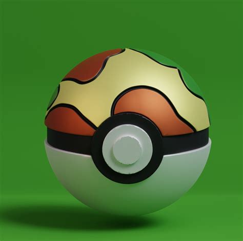 STL file Pokemon Safari Ball Pokeball・Model to download and 3D print・Cults