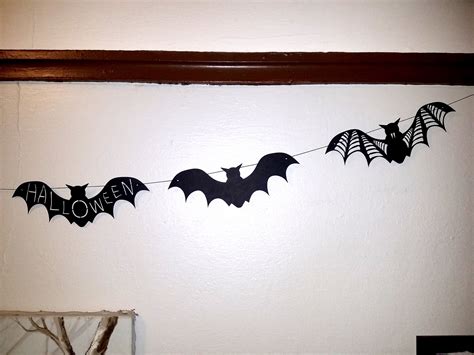 Halloween Bat Garland 6' Paper Cutouts - Etsy