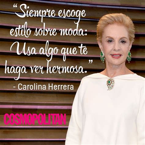 10 'Fashion Quotes' de Carolina Herrera que te inspirarán | Moda frases, Frases de estilo ...